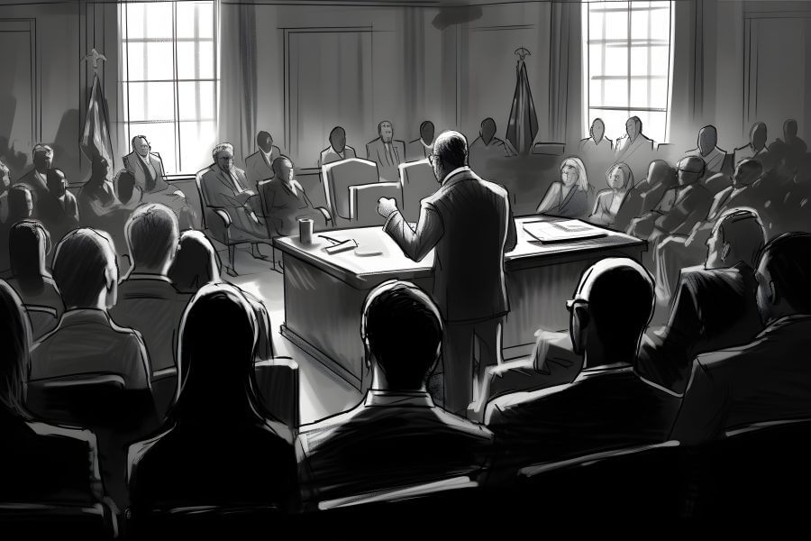 Zava Immigration Law Authorities in court debating on the decision of a proceeding such as stopping a deportation order