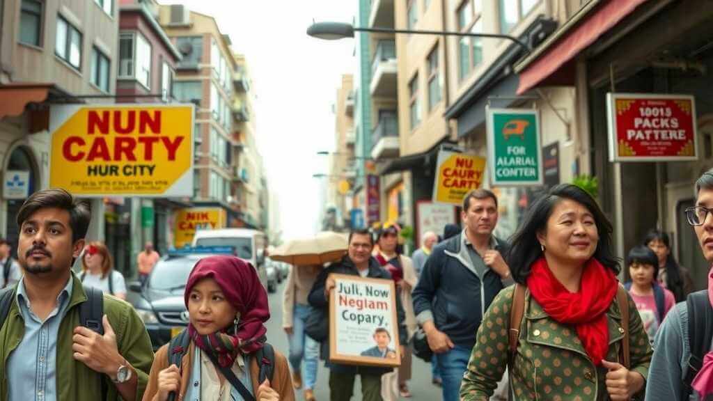 Zava Immigration Law Inmigrantes diversos que contribuyen a una comunidad urbana vibrante.