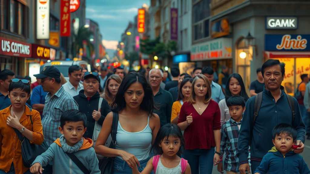 people appearing anxious on a city streetjpeg