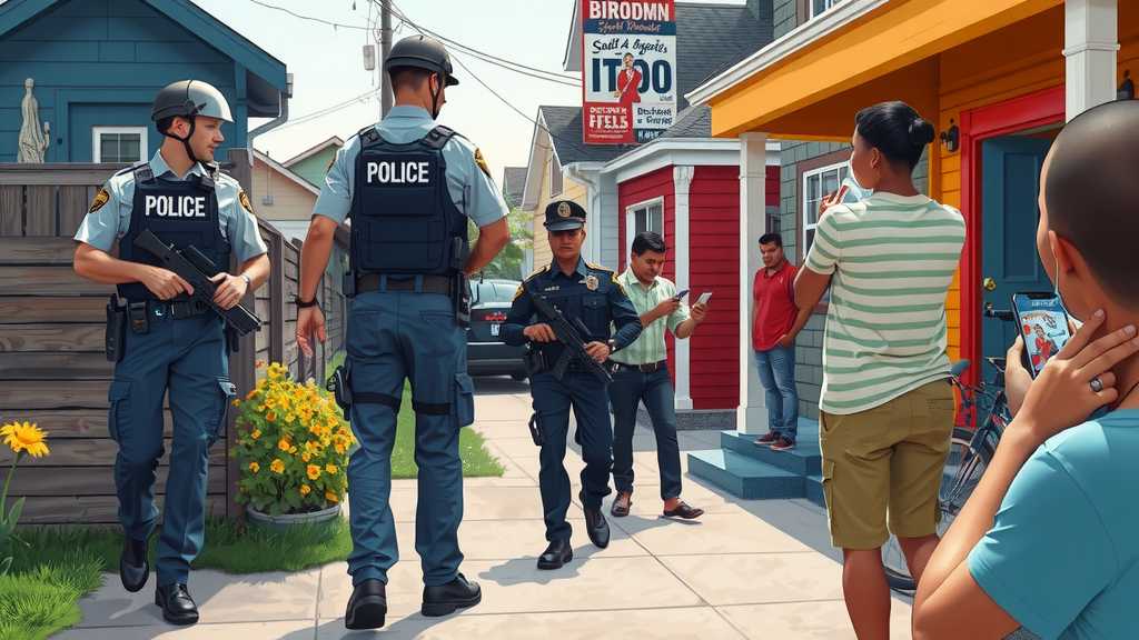 Zava Immigration Law Escena vecinal que refleja la tensión comunitaria durante la aplicación de las leyes de inmigración