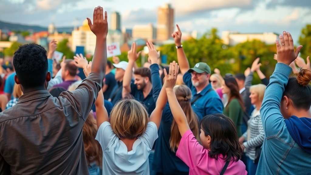 Zava Immigration Law Concentración comunitaria mostrando unidad ante los retos de la inmigración.
