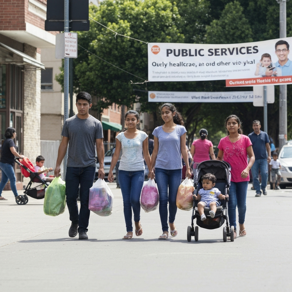 Zava Immigration Law Families exiting clinic after policy changes.