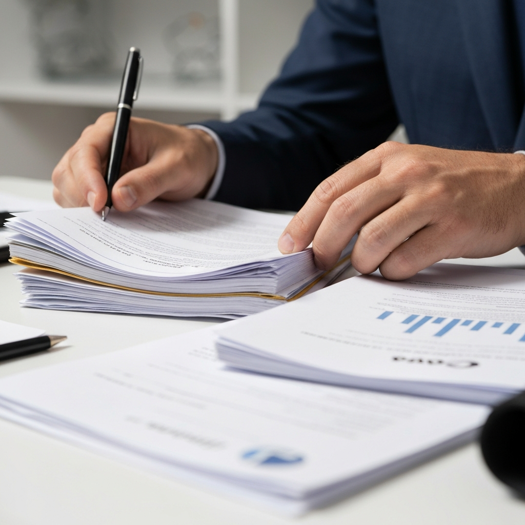 Hands on documents for deportation cancellation and adjustment of status