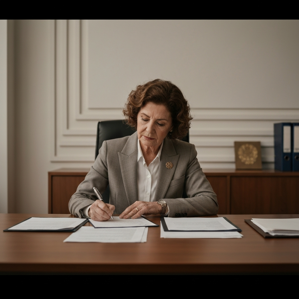 Zava Immigration Law Funcionario firma documento.