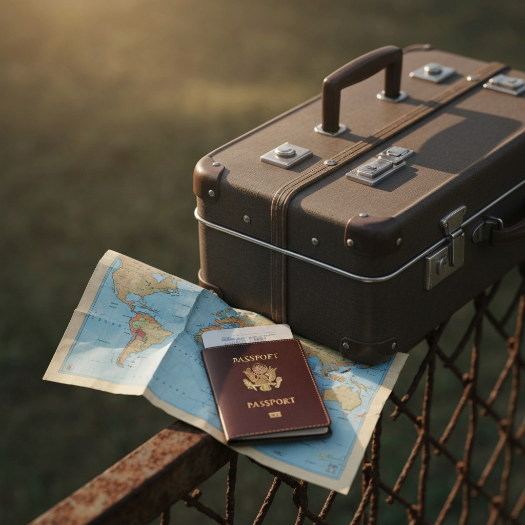 Symbolic travel decision visual; can I leave the country with a VAWA visa