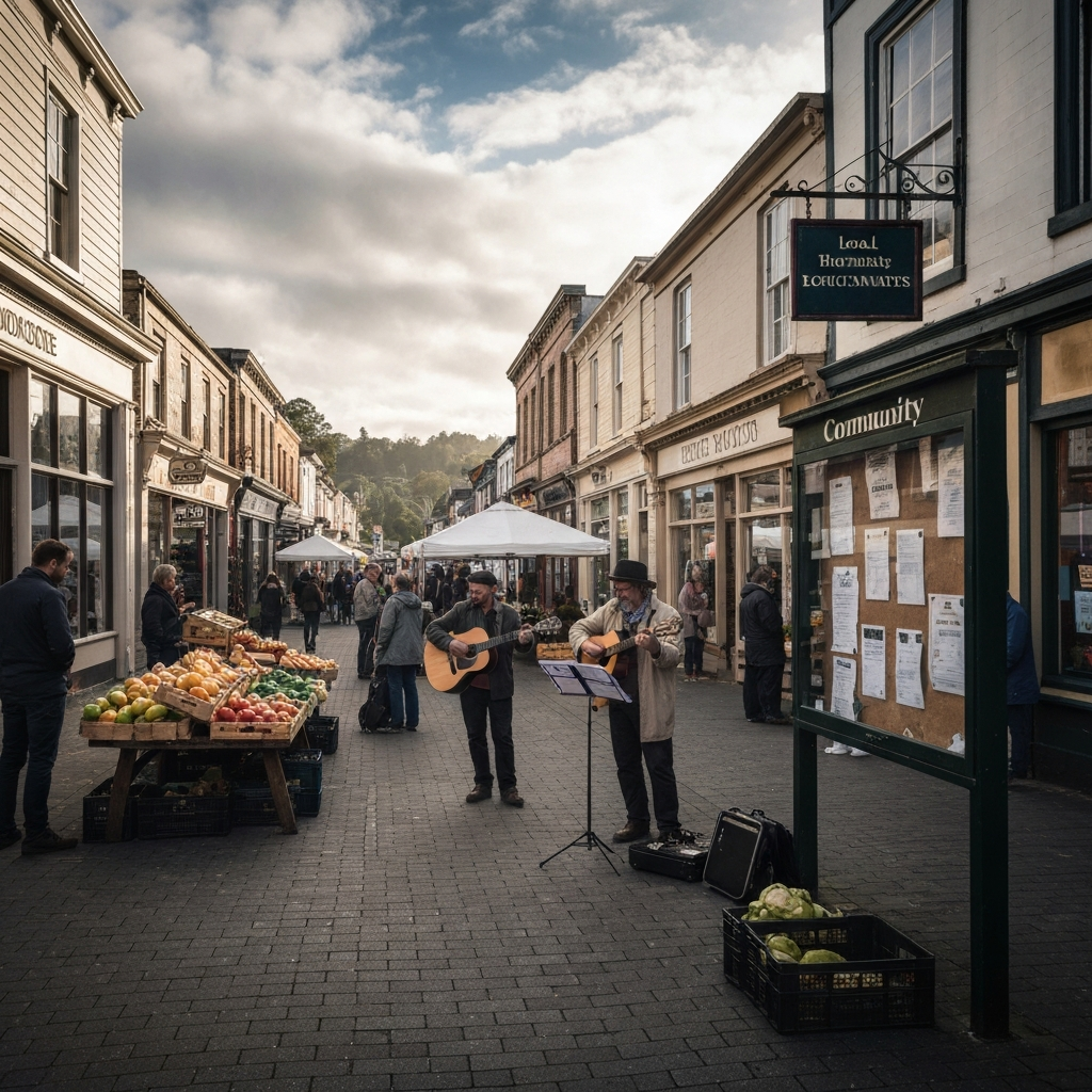 Zava Immigration Law Wide town square depicting community relief after pause