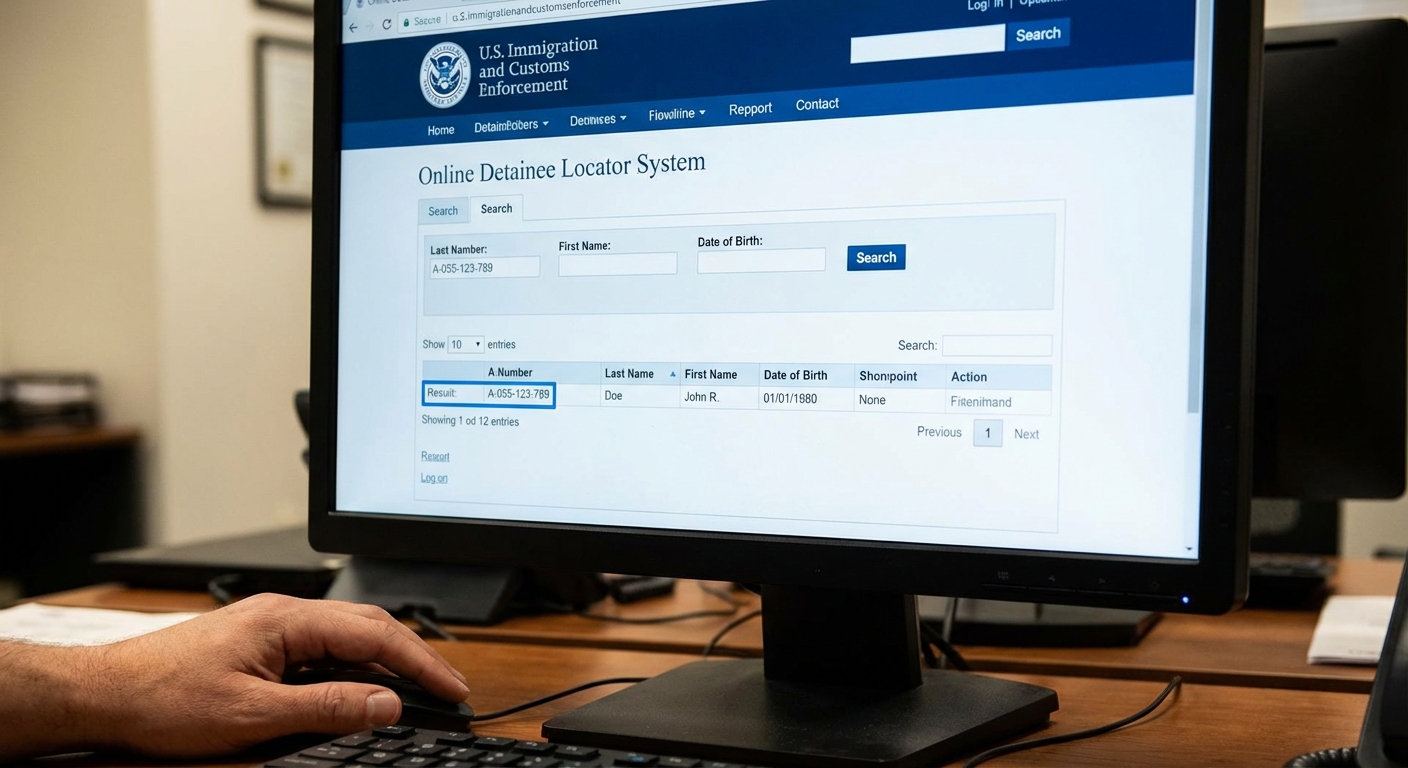 Zava Immigration Law Abogado revisando documentación de un caso de fianza de inmigración en su oficina.