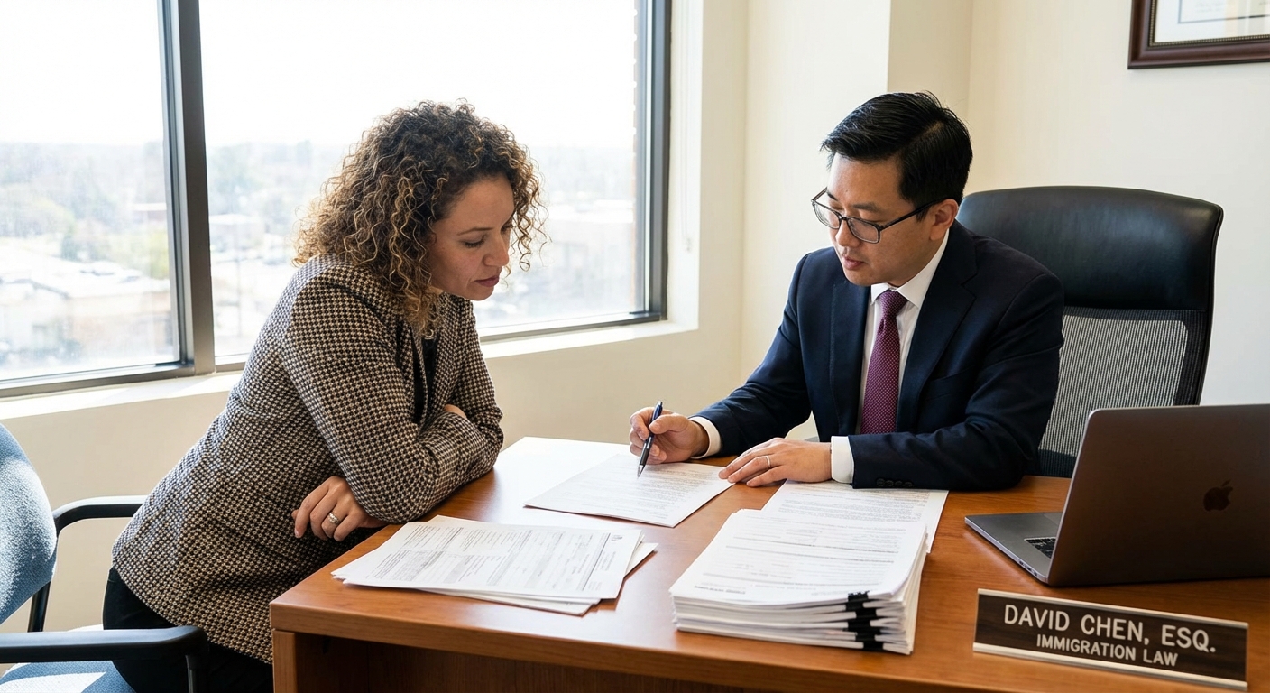 Zava Immigration Law Person discussing responsibilities after release on immigration bond with a lawyer