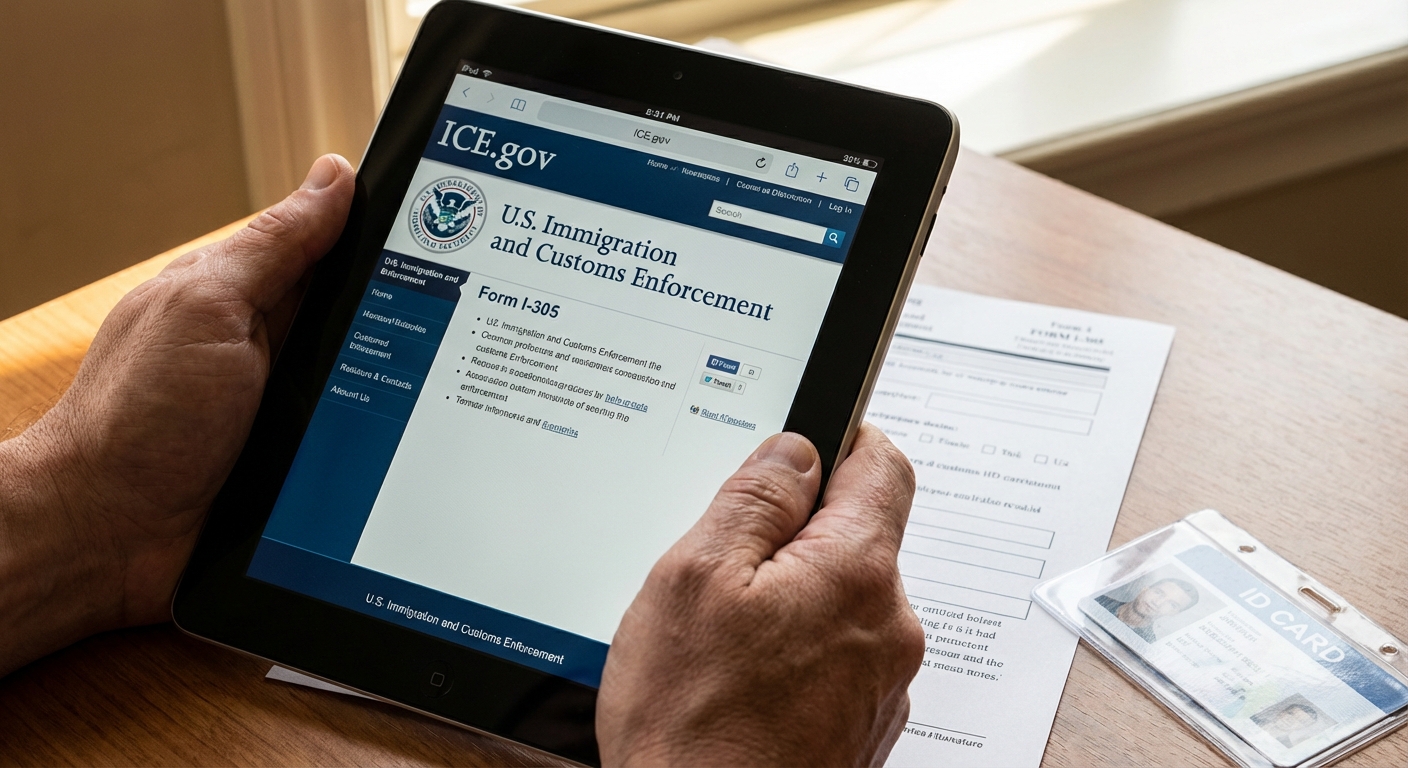 Zava Immigration Law Hands reviewing the ICE CeBONDS website and immigration bond documents
