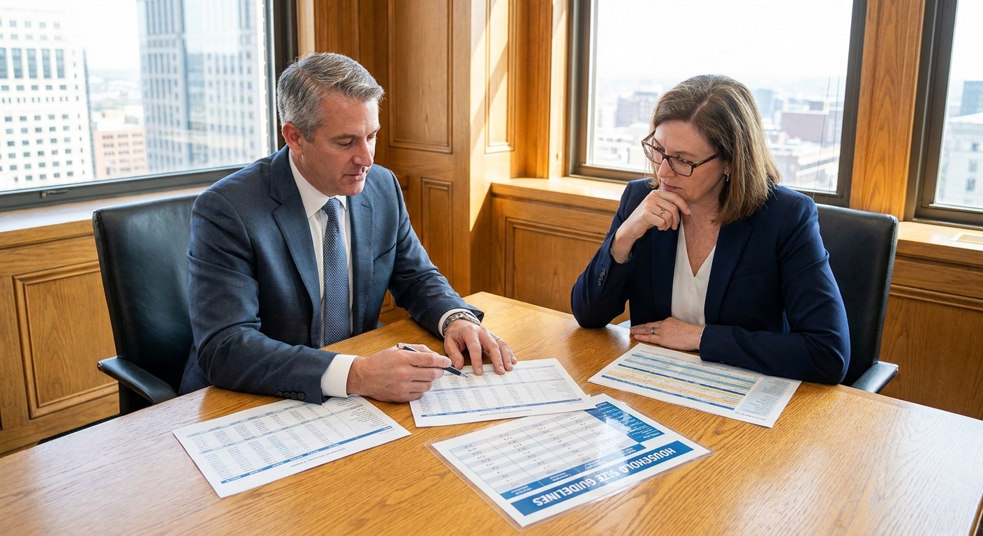 Zava Immigration Law Patrocinador revisando declaraciones de impuestos y requisitos de tamaño del hogar con abogados expertos en los ingresos para el affidavit of support.